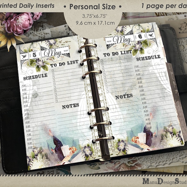Personal Size Daily Planner Refill - Organize Your Day, Optimize Your Life