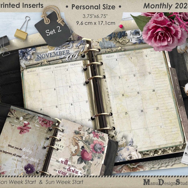 Personal Size Monthly Planner Refill 2024 - No.2