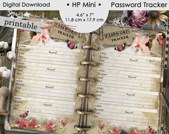 Password Tracker Log Password Organizer Password List Keeper Mini Mambi ...