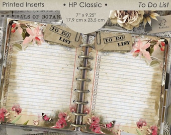 Printed To Do List Inserts, Planner Refill Pages, Happy Planner Classic