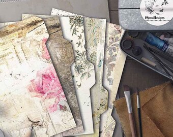 A5 Planner Dividers, Printable Dividers, A5 Dividers, Planner Dashboard, Half Size Dividers, Tabbed Planner Dividers, Filofax Tabs