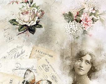 Antiquité, superpositions numériques vintage, superpositions de scrapbooking, superpositions transparentes, graphiques numériques, superpositions de png, téléchargements numériques