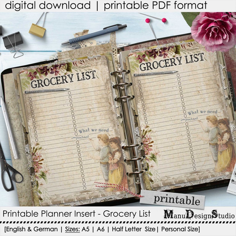 Lista alimentari stampabile lista della spesa Download | Etsy