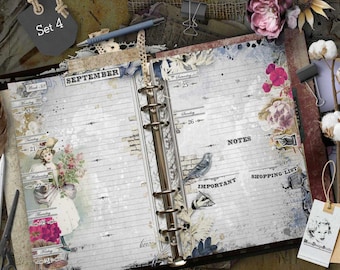 Weekly Planner Pages 2026, A6, A5, Half Letter Size, Personal Size Planner Inserts, Pocket Size - For US Customers (Customs Included)