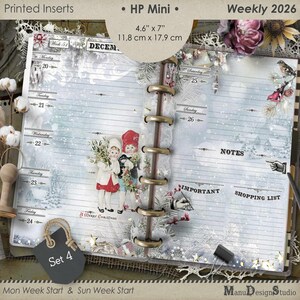 2026 Weekly Planner Inserts for Mini Happy Planner, Set No. 4 - For US Customers (Customs Included)