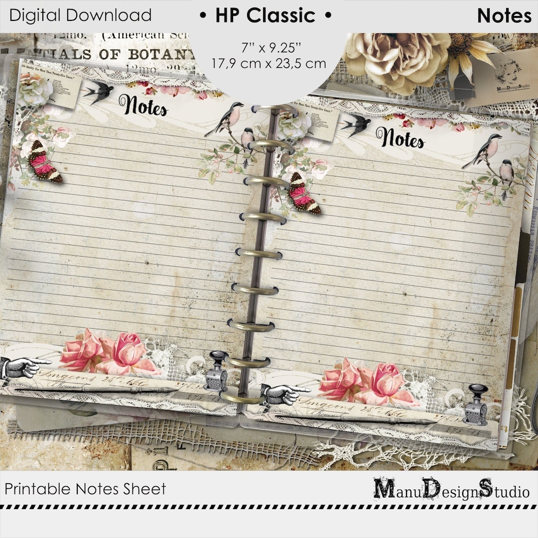 Happy Planner Classic Printable Notes Planner Pages - Etsy