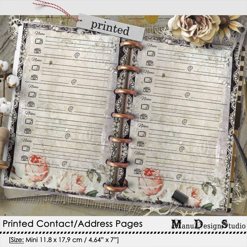 Printed Mini Happy Planner Refill Discbound Refills Etsy