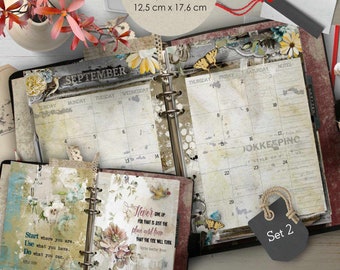 Monthly Planner Refill Pages 2024 - Size B6