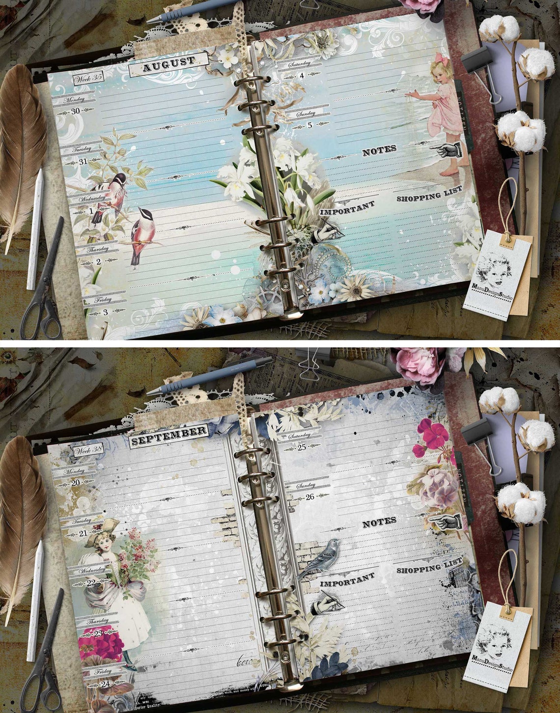 2023 Classic Size Weekly Planner Pages Franklin Covey Set No. Etsy