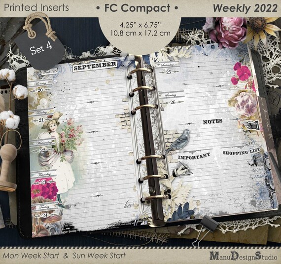 Paper & Party Supplies Calendars & Planners 2022 Compact Size Weekly