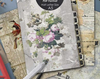 Monthly Planner Dividers A5 & Half Letter Size PDF
