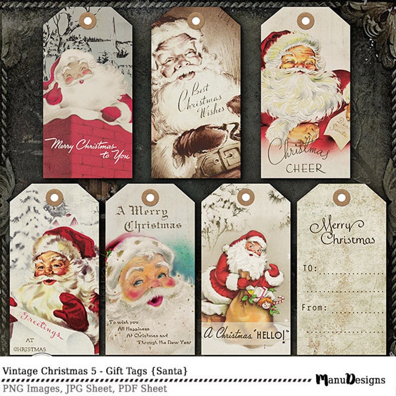 Étiquettes cadeau de Noël étiquettes cadeaux à imprimer Etsy France