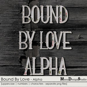 Digital Scrapbook Alphabet: Letters and Numbers