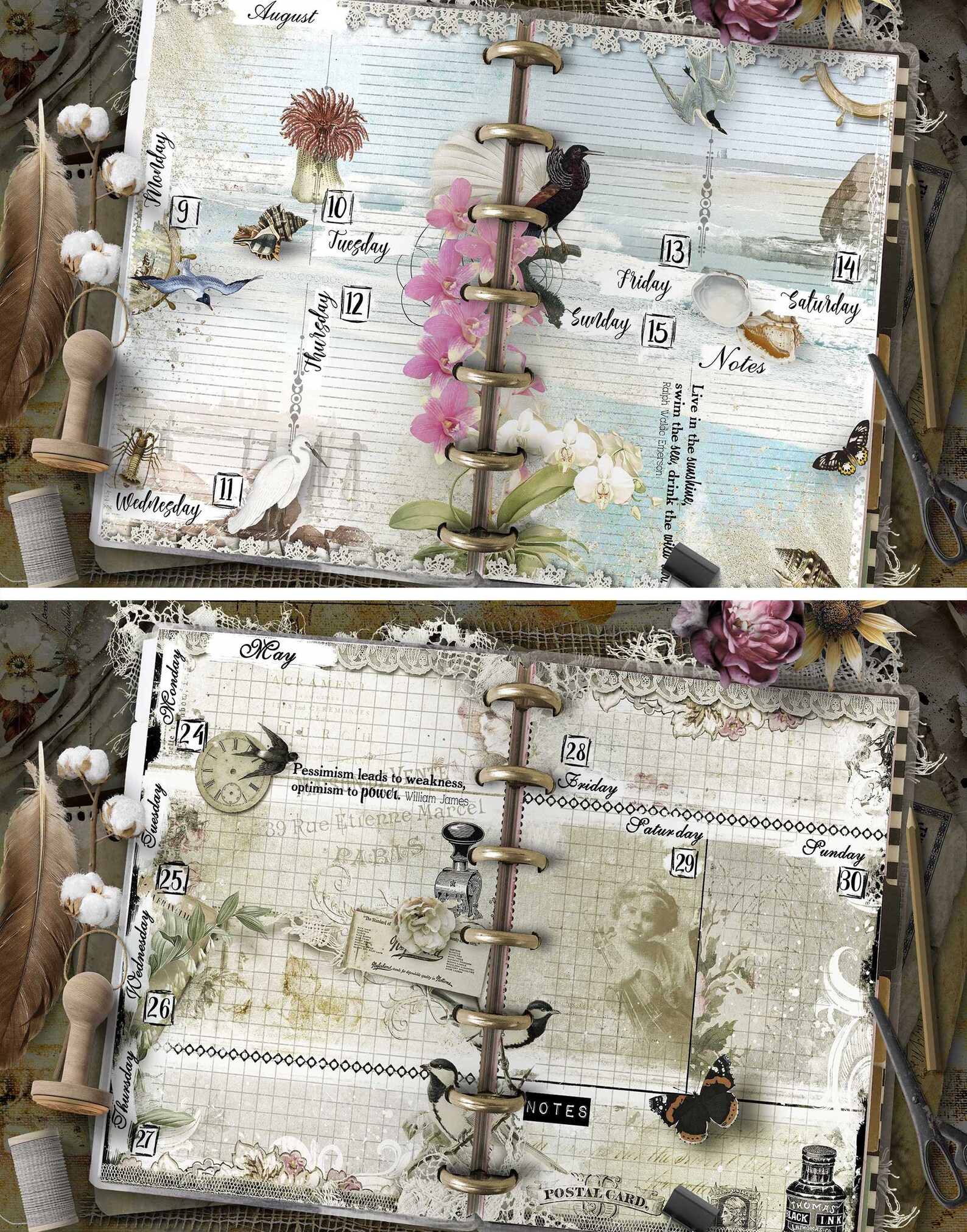 Happy Planner Mini 2023 Weekly Planner Refill Set No. 2 Etsy Australia