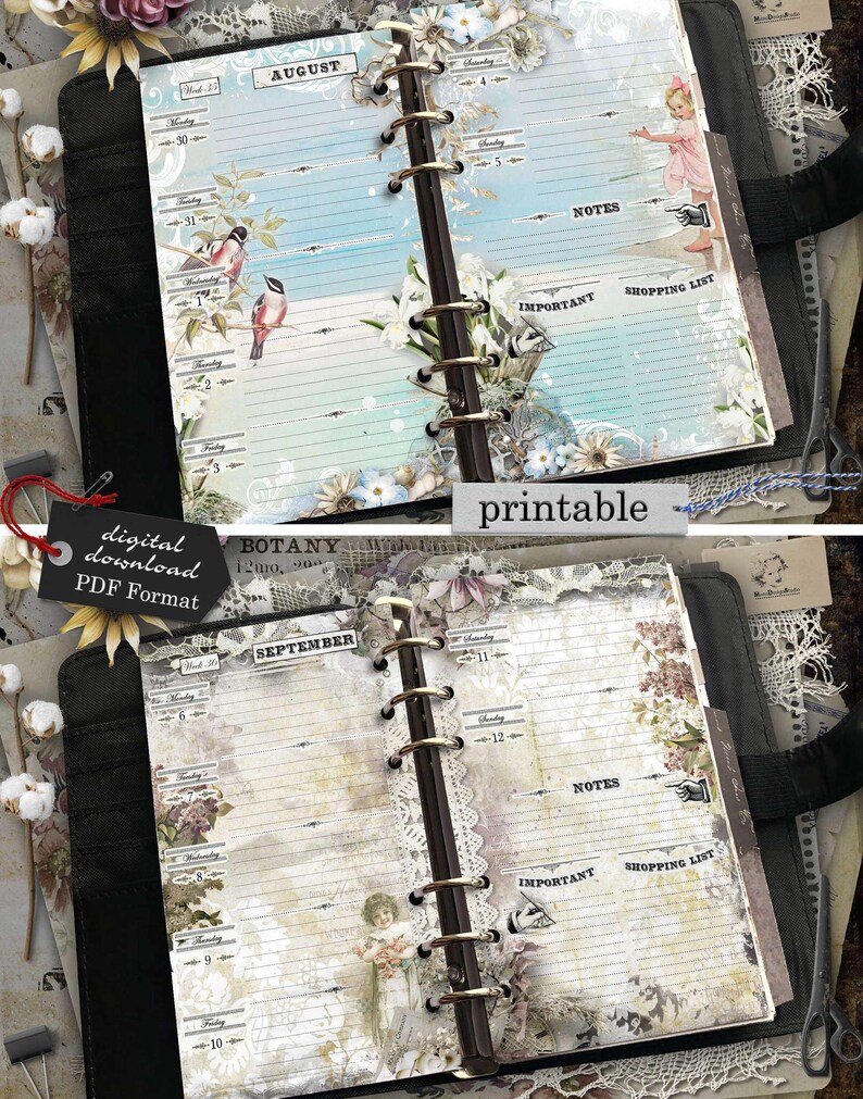 2026 Weekly Planner Inserts Personal Size, Digital Download PDF ...