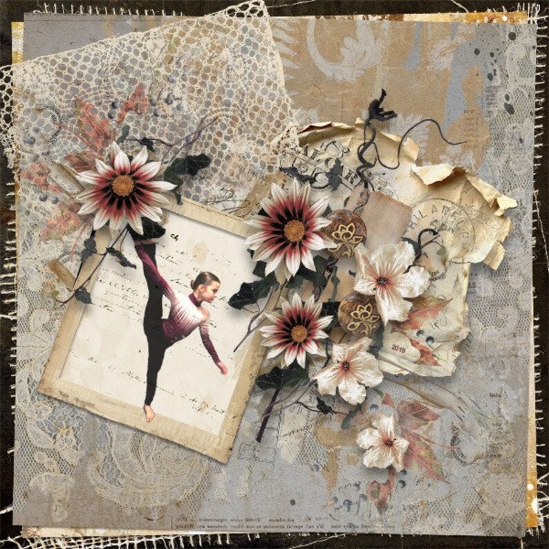 Digital Overlays Scrapbooking Overlays Vintage Transparent Etsy