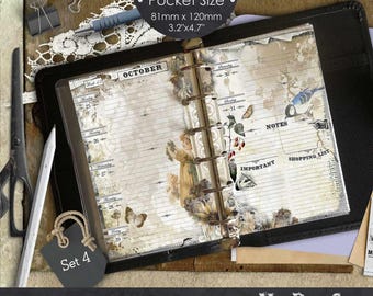 2026 Printable Pocket Planner Refill, Weekly Inserts PDF