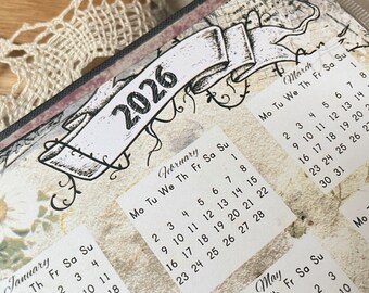 Year At A Glance Planner Tableau de bord Recharge Pages 2025, 2026, 2027