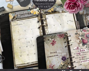 2027 Personal Size Monthly Printable Planner Inserts