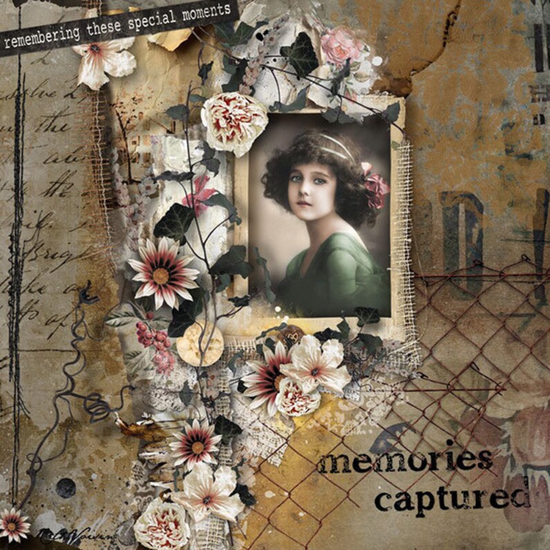 Digital Overlays Scrapbooking Overlays Vintage Transparent Etsy