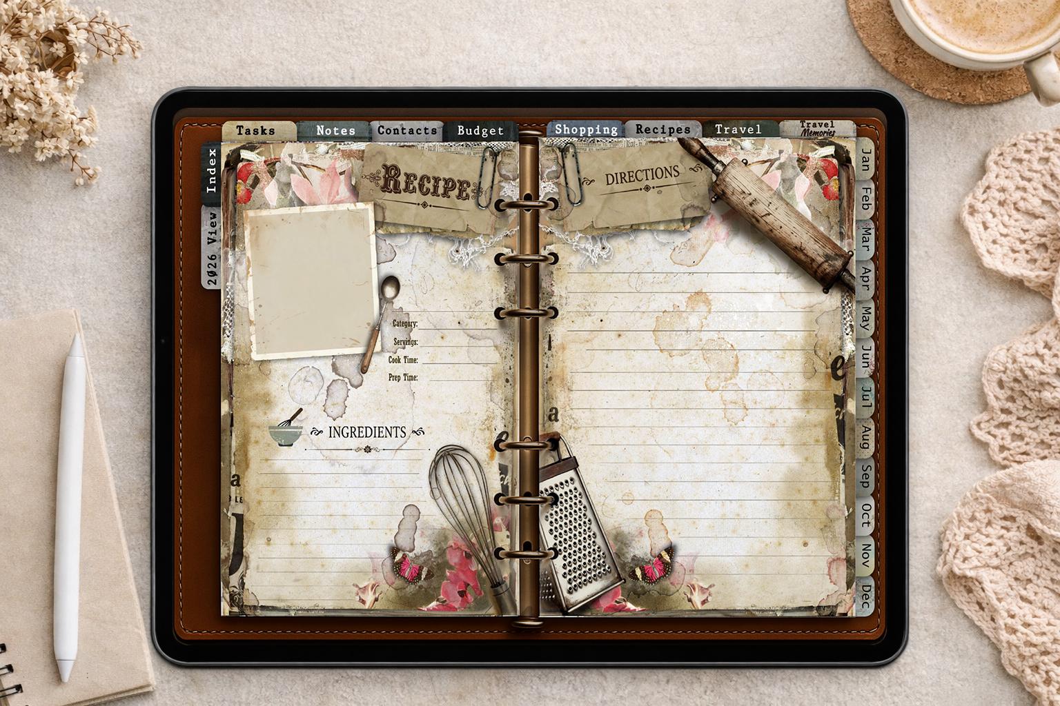 2026 Digital Planner for iPad | Hyperlinked | Weekly Monthly Yearly ...