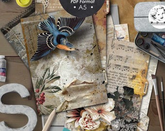 Monthly Planner Dividers A5 Printable PDF