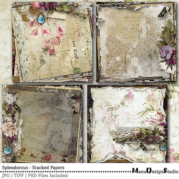 Premade Scrapbook, Scrapbook Layouts, Digital Scrapbook Pages, Digital Stacked Papers, Editable Scrapbooking Page, Scrapbook Papers,