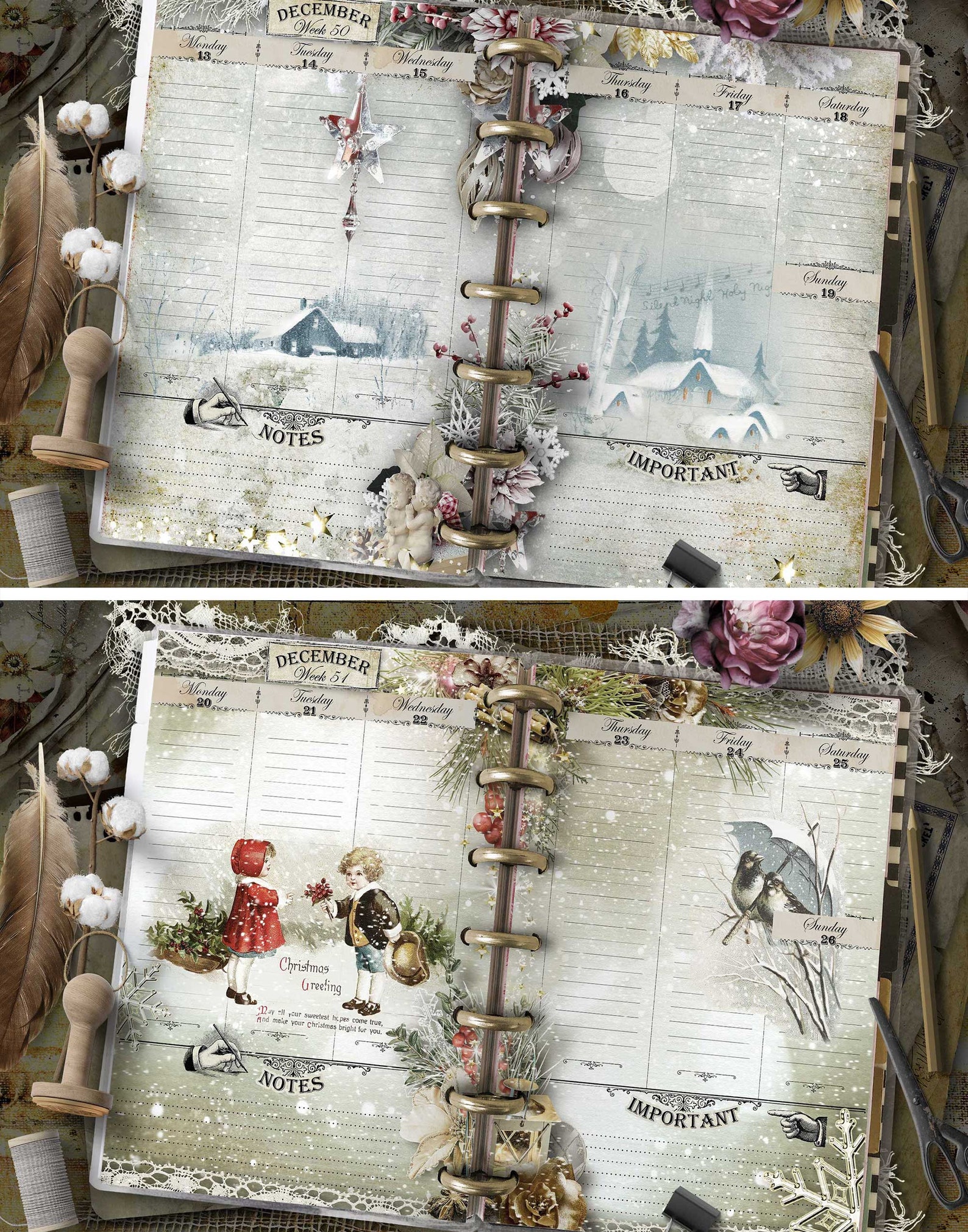 Happy Planner Mini 2023 Weekly Planner Refill Set No. 3 Etsy