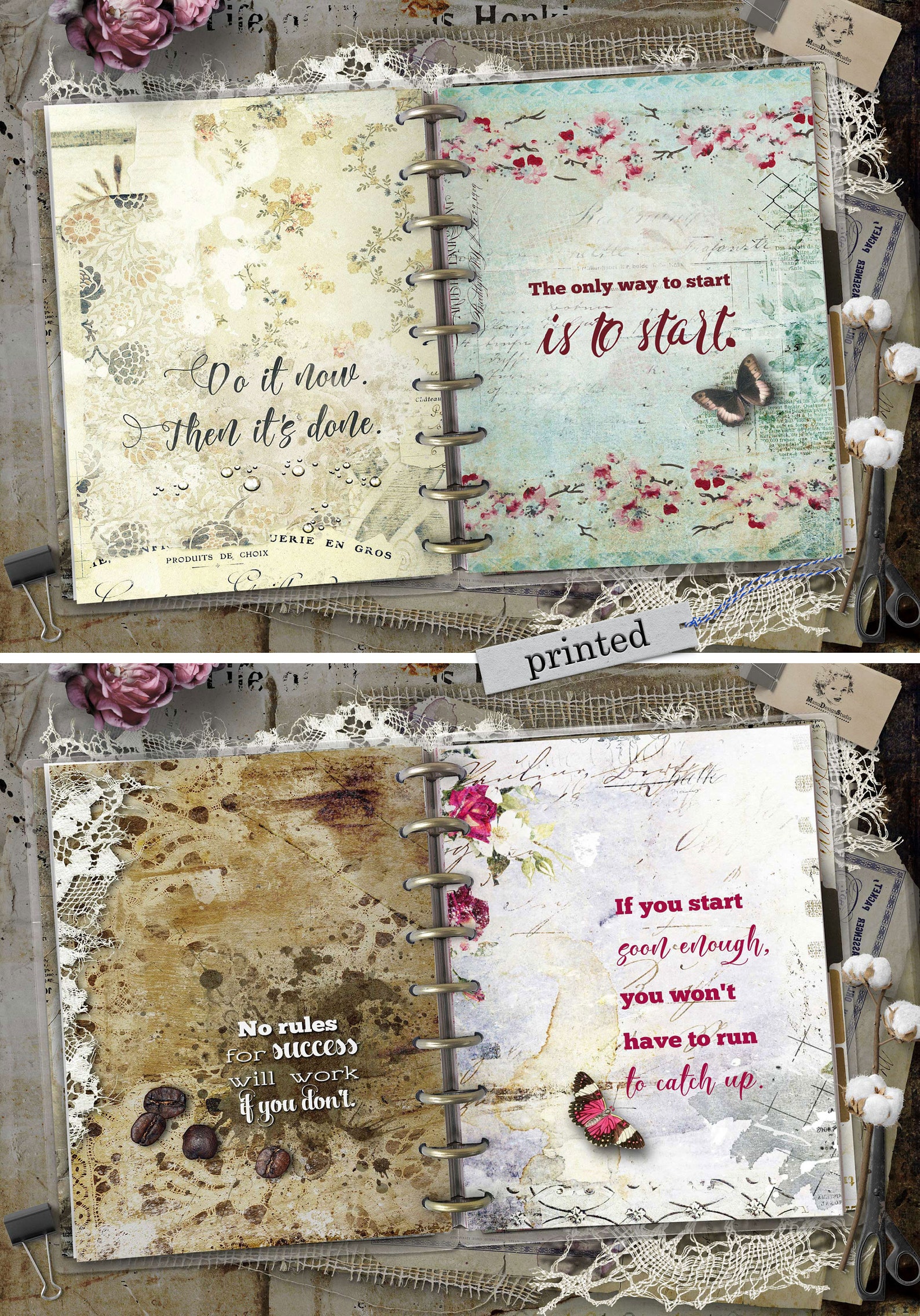 2022 Monthly Planner Inserts Set No. 1 For Happy Planner Etsy