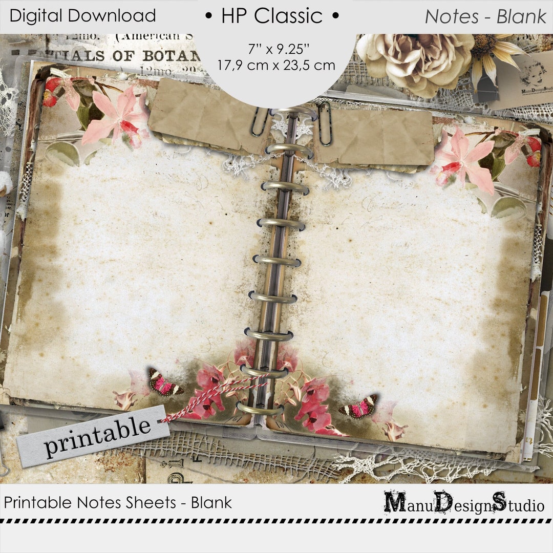 Happy Planner Classic Blank Notes Printable Planner Pages - Etsy