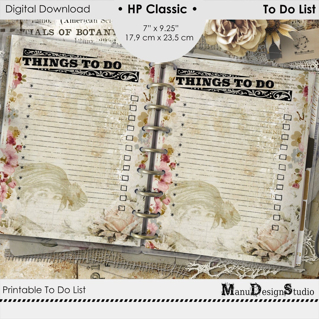 Printable to Do List for Happy Planner Classic - Etsy