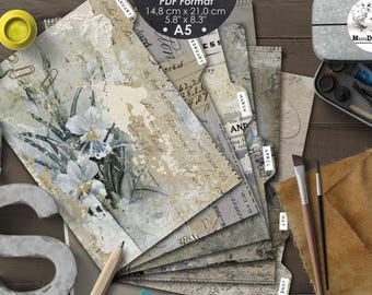 Planner Dividers A5 Printable PDF Monthly