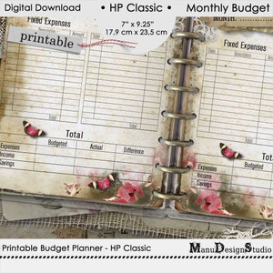 Monthly Budget Planner Printable Happy Planner Classic, Finance Tracker image 3