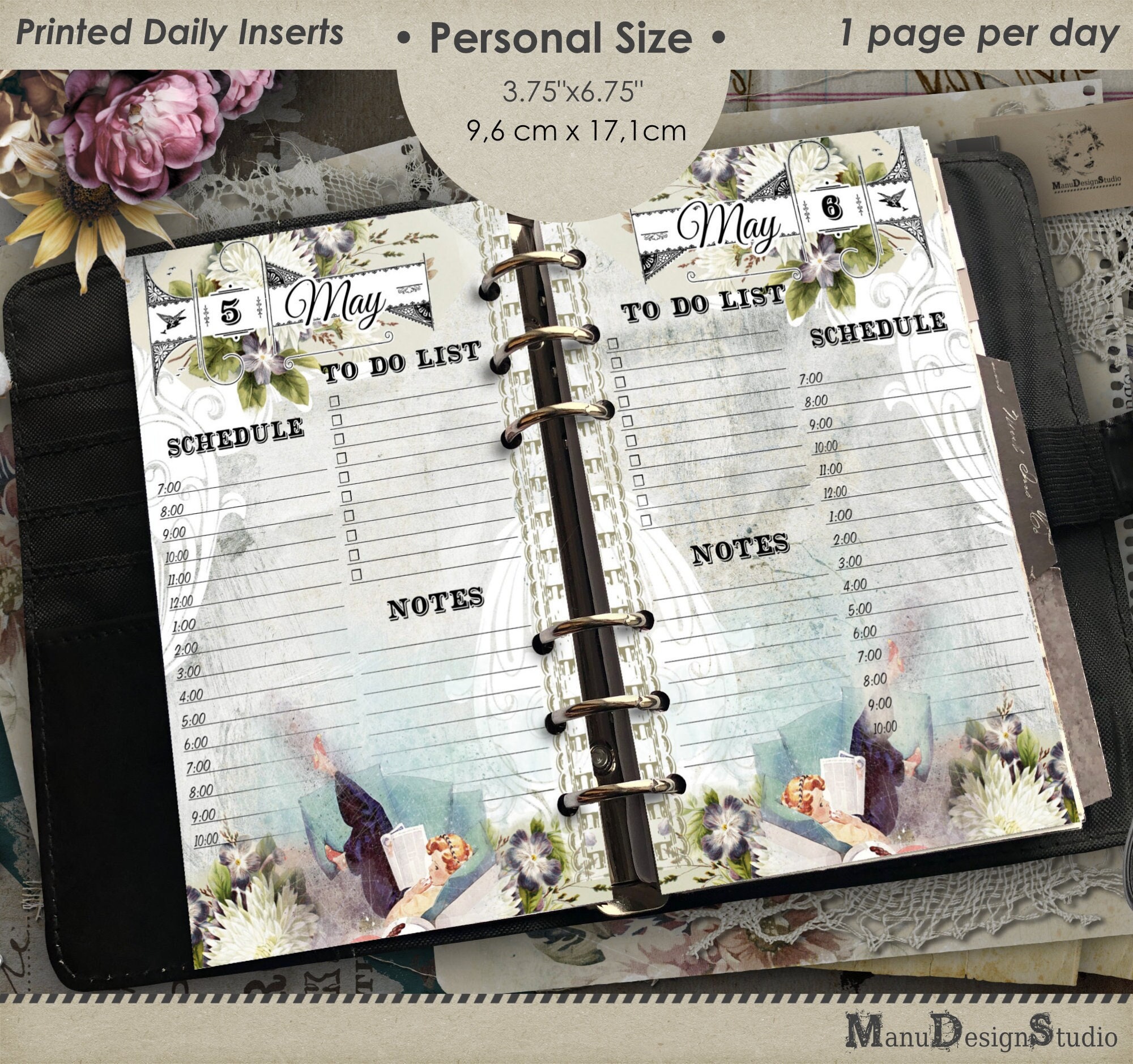 2024 Planner Refills Weekly Monthly Planner Refills A6 Planner Inserts  3.75x6.75