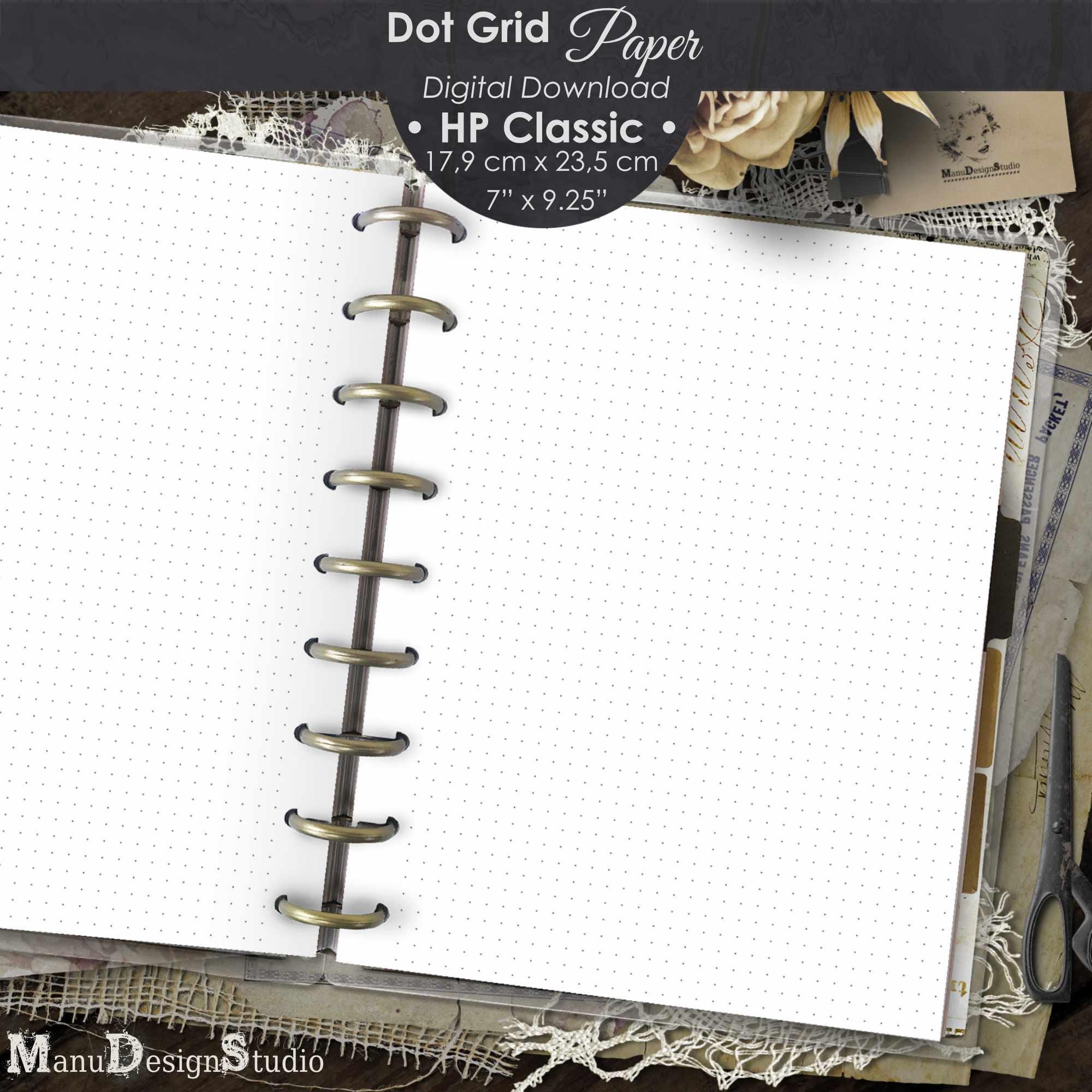 Dot Grid Paper Happy Planner Classic - Printable PDF - Etsy