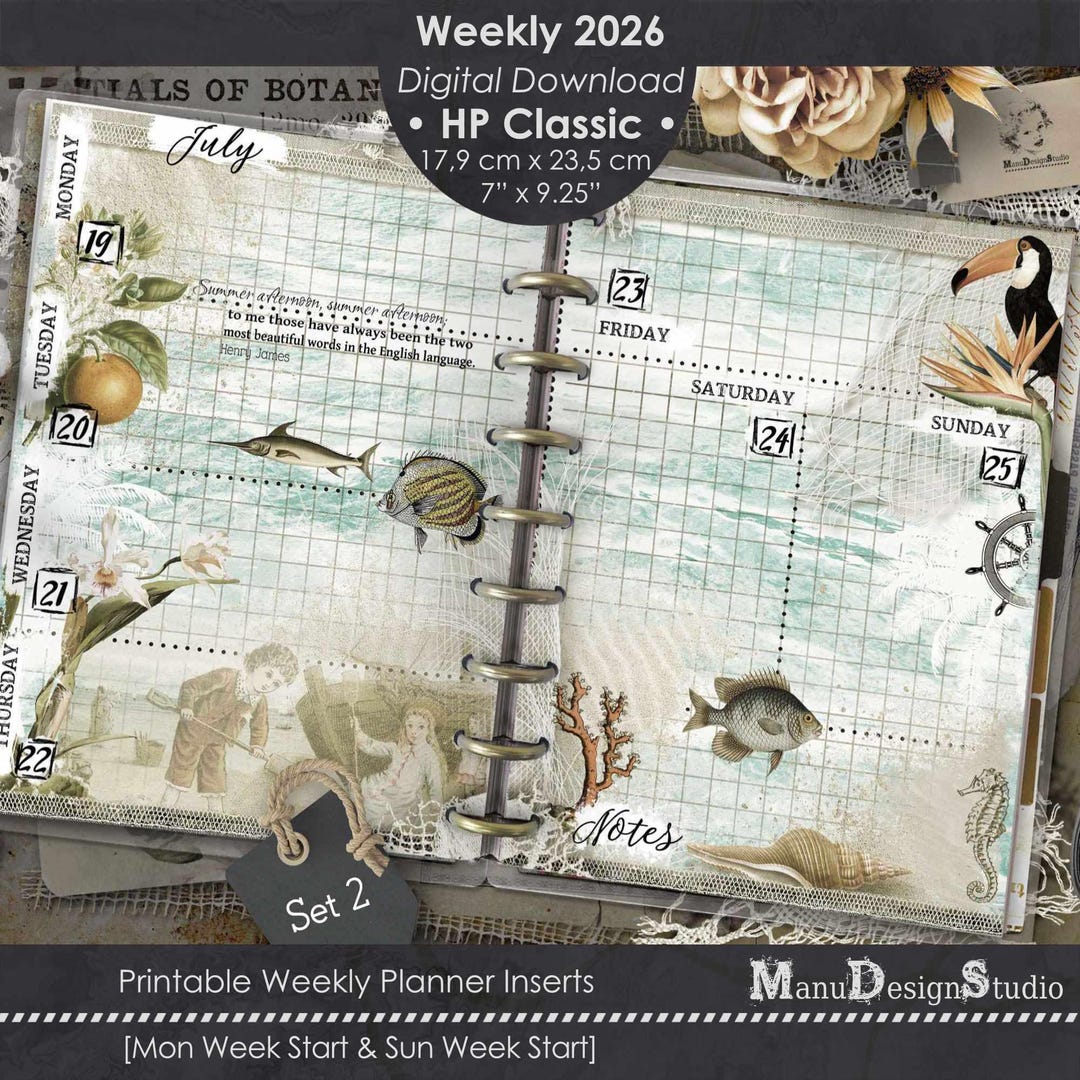 2026 Printable Weekly Planner Happy Planner Classic - Etsy