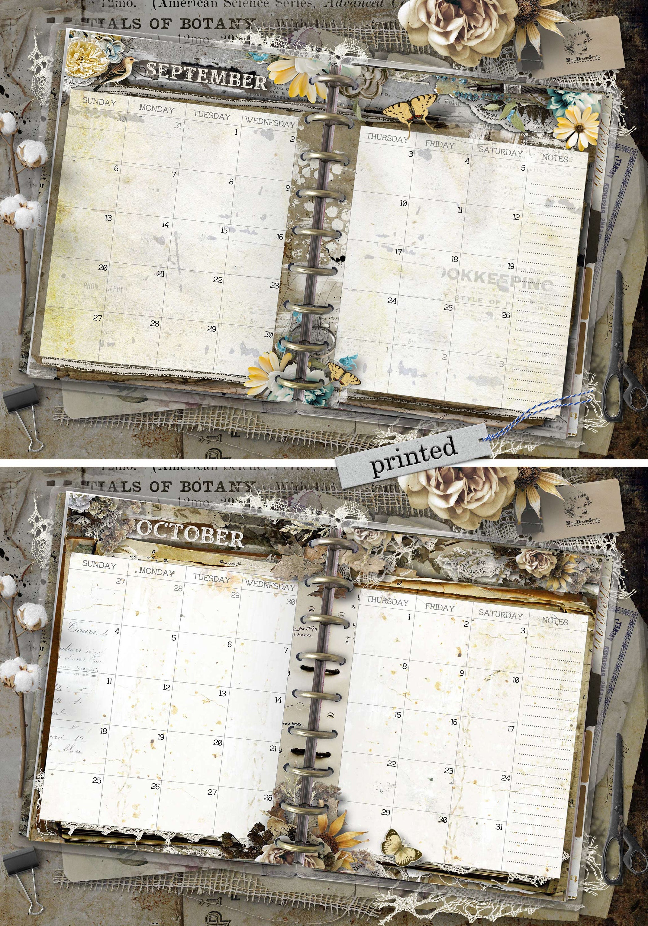 2023 Happy Planner Classic Monthly Refill for Discbound Etsy