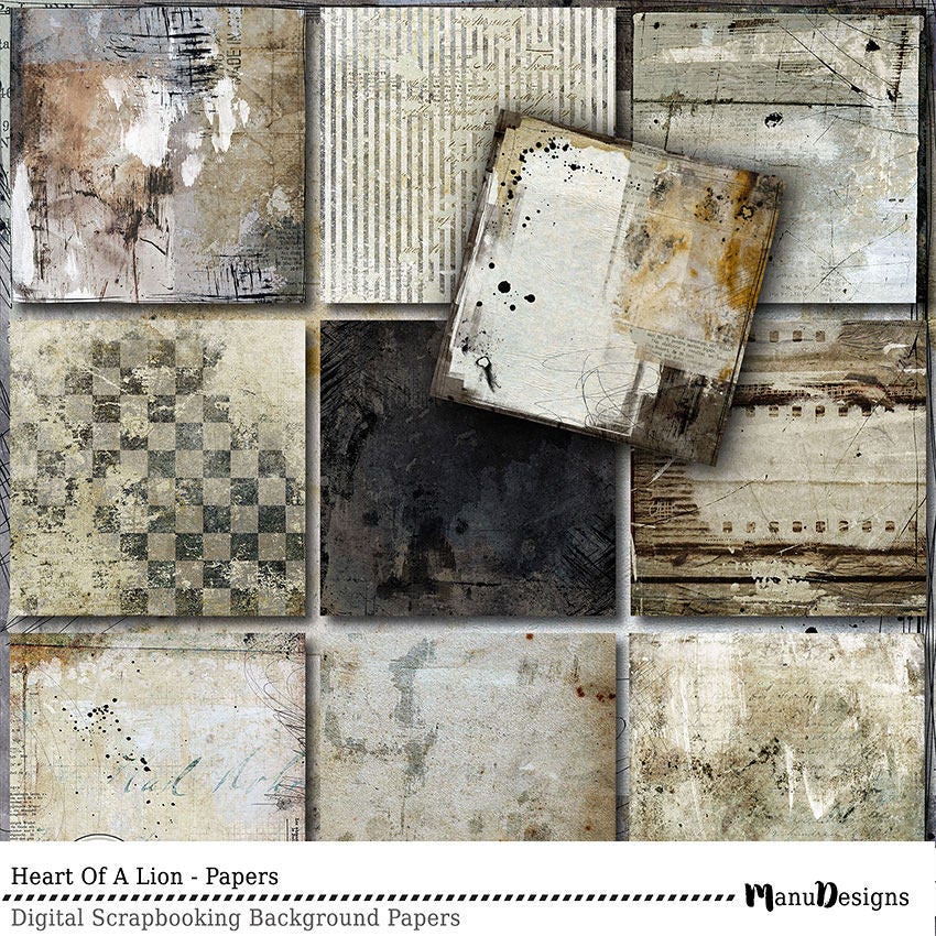 Digital Papers Masculine Scrapbook Papers Printable Papers | Etsy