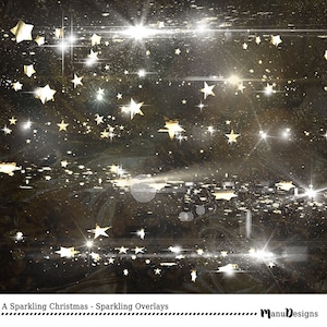 Funkelnde Overlays, Weihnachten funkelt, Transparent, digitale Scrapooking, Urlaub, Glitzer, Foto-Overlay,