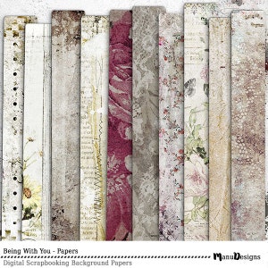Digital Scrapbooking Papiere, Valentinstag Papiere, Scrapbooking Hintergründe, Digital Papiere, Scrapbook Papiere, Scrapbook-Papier-Pack,