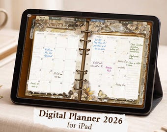 2026 Digital Planner for iPad | Hyperlinked | Weekly Monthly Yearly | GoodNotes & Notability Compatible