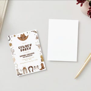 Cowboy Birthday Party Invitation