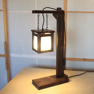 lantern style table lamp, wood craft lamp and rice paper, wooden table lamp and floor lamp, oriental style lamp