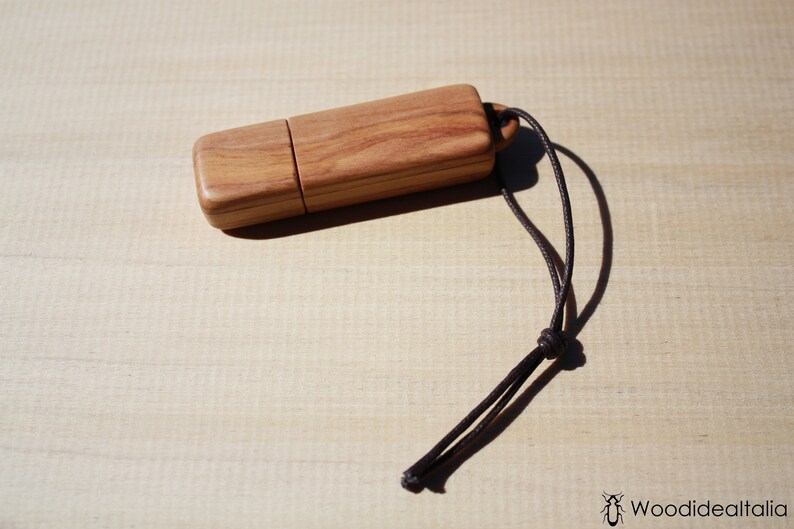 usb artisanal wooden pendrive with eyelet 32 gb usb wood olive wood usb key memory pen