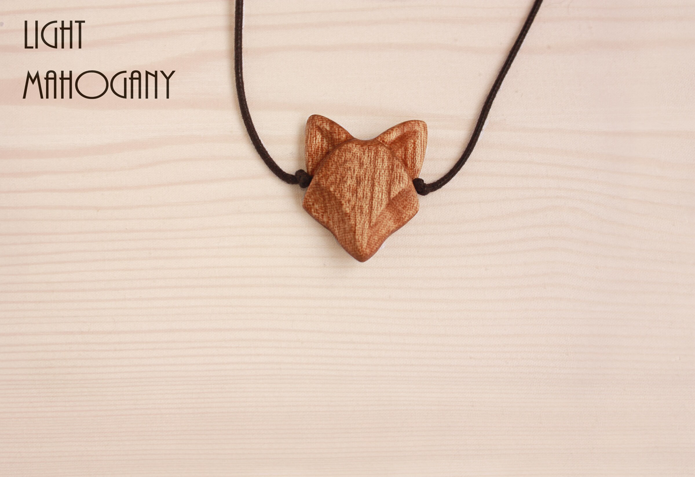 Ciondolo Moderna A Forma Di Volpe | Geometrico | Collana In Oro (tone) | In Regalo Con Sacchetto In Organza