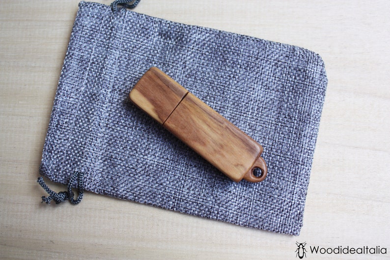 usb artisanal wooden pendrive with eyelet 32 gb usb wood olive wood usb key memory pen