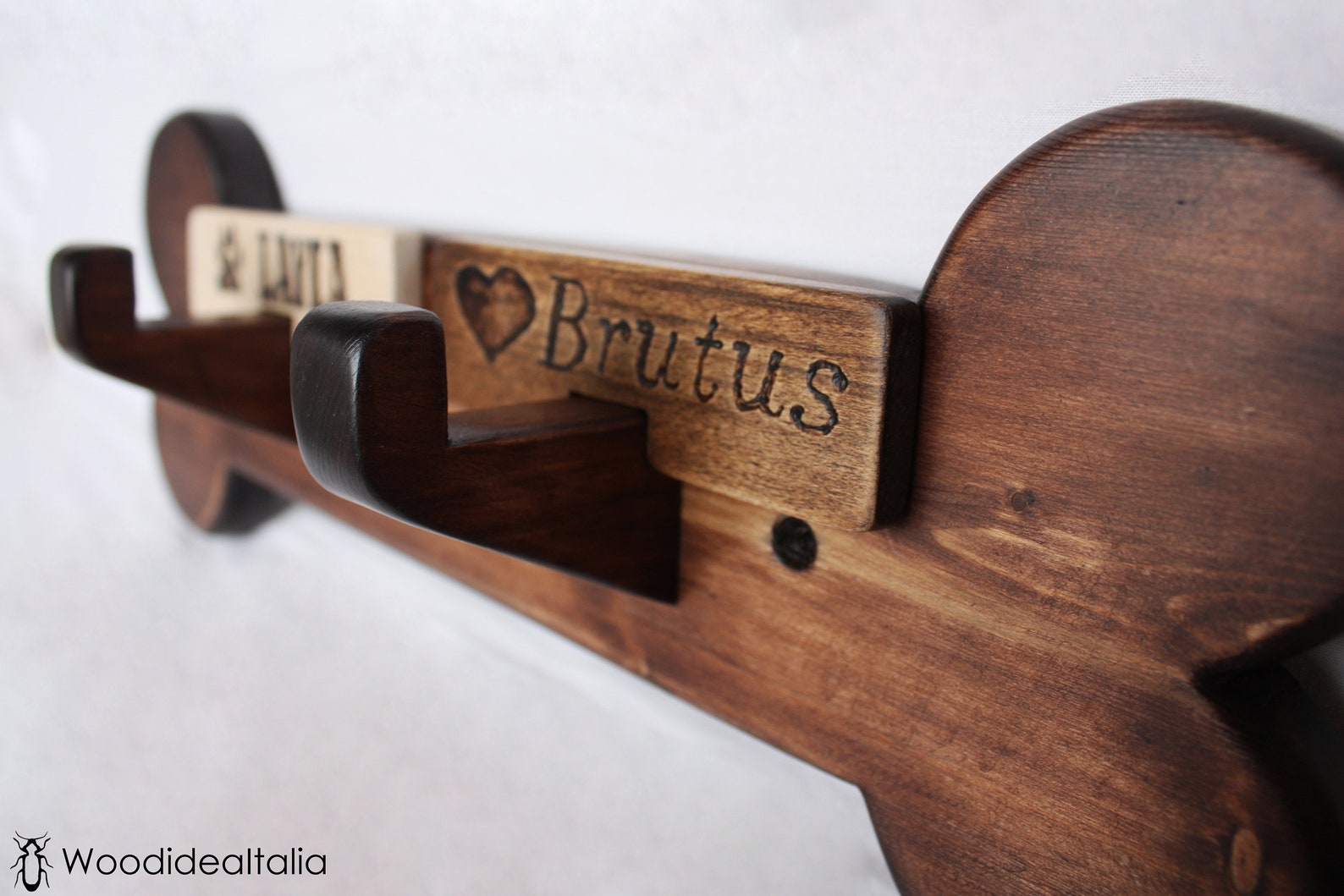 Appendiabiti A Forma Di Zampa Per Cani - 5 Ganci Per Guinzaglio, Chiavi E Vestiti | Design Divertente - Foto 4