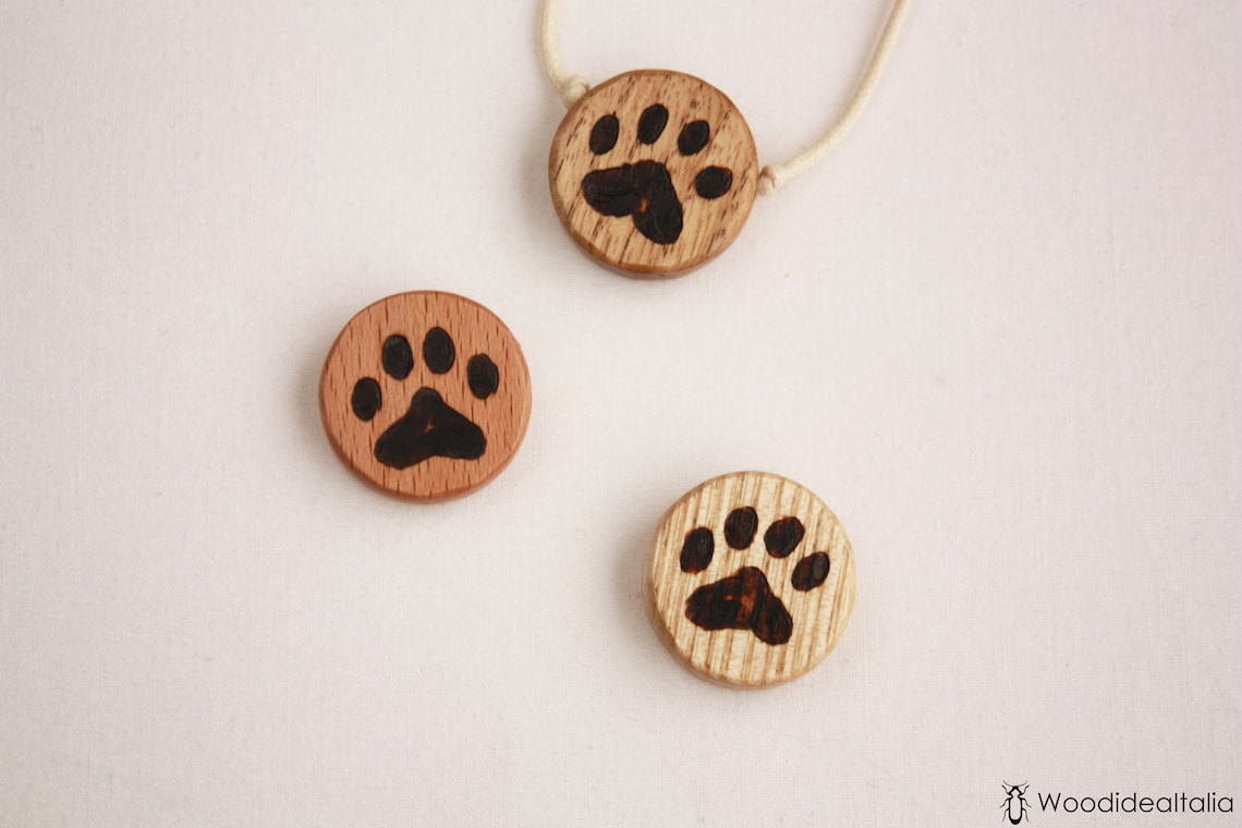 Craftdady - 34 Ciondoli Smaltati Con Impronta Di Zampa Di Cane E Gatto, Con Foro Grande, Con Cuore E Impronta Animale, Distanziatori Per La Creazione Di Gioielli, 8 Mm - Foto 4