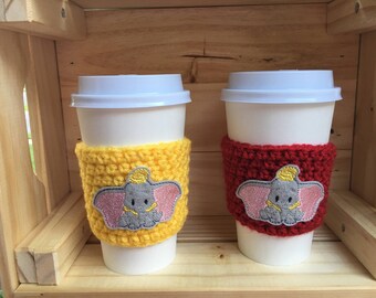 Dumbo Inspired Coffee Cozy