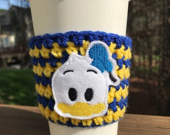 Donald or Daisy Inspired Coffee Cozy